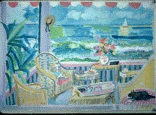 Beach Terrace with Cat